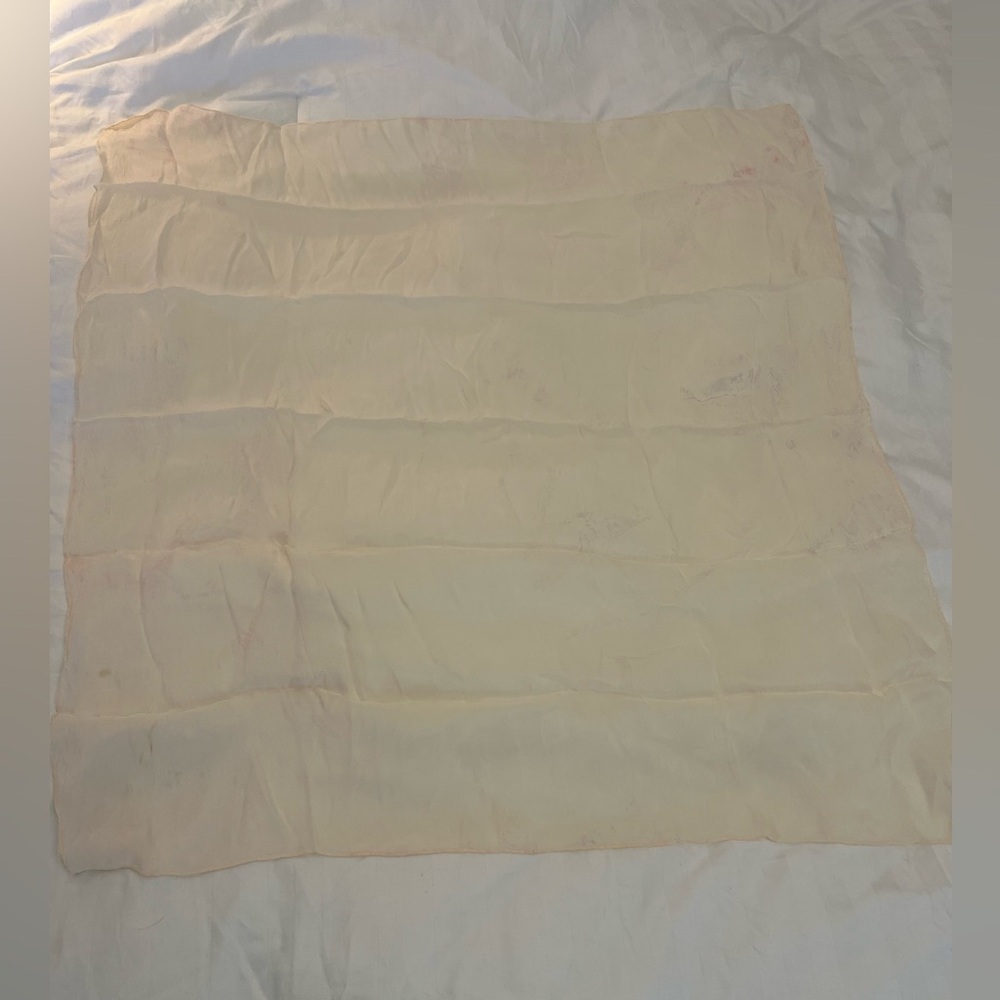 Cream Silk Scarf